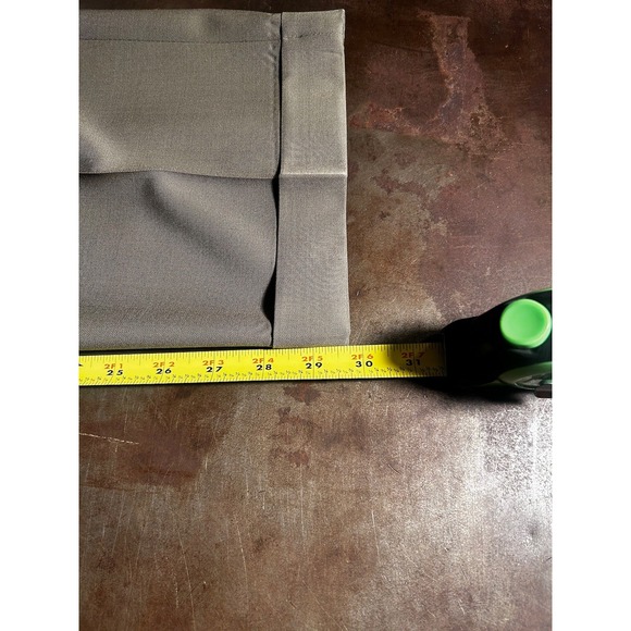 Burberry Mens Pleated Cuffed Wool Straight Dress Pants Taupe Size 40x30 Office - Picture 8 of 9